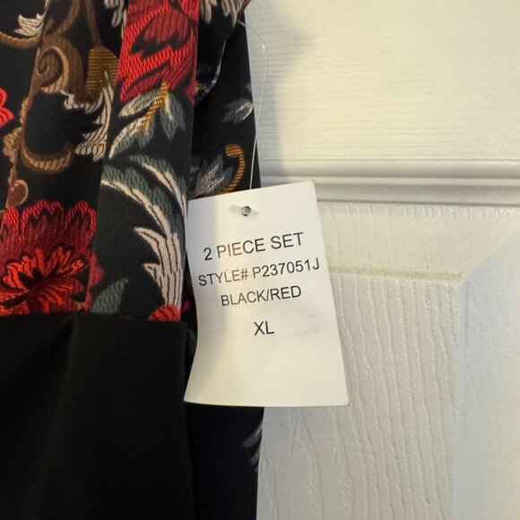 XL Perceptions New York Floral Dress / Coat (2 Piece) - Picture 8 of 10